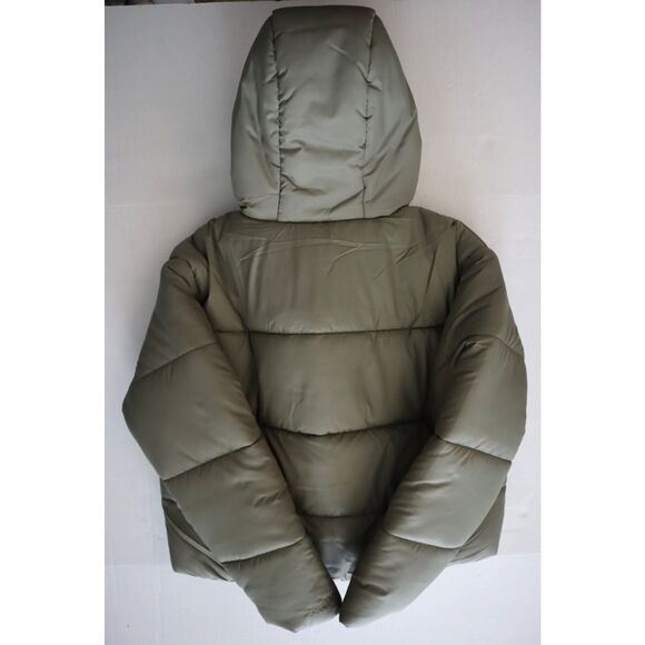 Nike FZ5899-321 Women's Sz M Lt Green Therma-FIT Loose Hooded Puffer Jacket - Picture 7 of 11